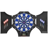 SPORTNOW Set Panou Electronic de Darts cu 31 de Jocuri pentru 8 Jucatori, Set Panou de Darts cu Dulap, 6 Sageti cu Varf Moale | AOSOM RO