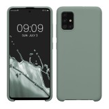 Husa Kwmobile pentru Samsung Galaxy A51, Verde, Silicon, KWM000010ZA054C, Carcasa
