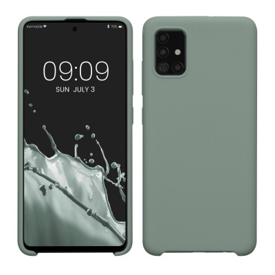 Husa Kwmobile pentru Samsung Galaxy A51, Verde, Silicon, KWM000010ZA054C foto