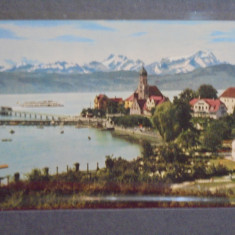 GERMANIA - WASSERBURG - PANORAMA - ANII 1960 - CIRCULATA, SCRISA -