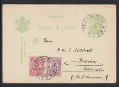 ROMANIA 1927 - CARTE POSTALA FERDINAND CIRCULATA CERNAUTI COLORADO foto