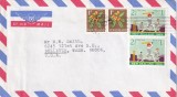 FILATELIE TEMATICA -PLIC NOUA ZEELANDA TEMATICA SPORT AIR MAIL BASEBALL FLORA, Stampilat