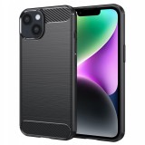 Husa iPhone 14 Asteroid GSM Carbon Silicone, negru