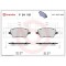 Placute frana Ford B-Max (Jk) 10.12-, B-Max Van (Jk) 08.12-, Fiesta Sedan 04.10-04.17, Fiesta 6 (Cb1 Ccn) 06.08-04.17, Fiesta 6 Van 08.08-04.17, Tour