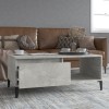 VidaXL Măsuță de cafea, gri beton, 90x50x36,5 cm, lemn prelucrat 821056