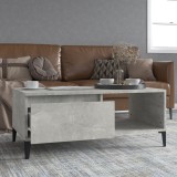 VidaXL Măsuță de cafea, gri beton, 90x50x36,5 cm, lemn prelucrat