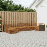 vidaXL Set de canapele de exterior 7 pcs natural 3383617