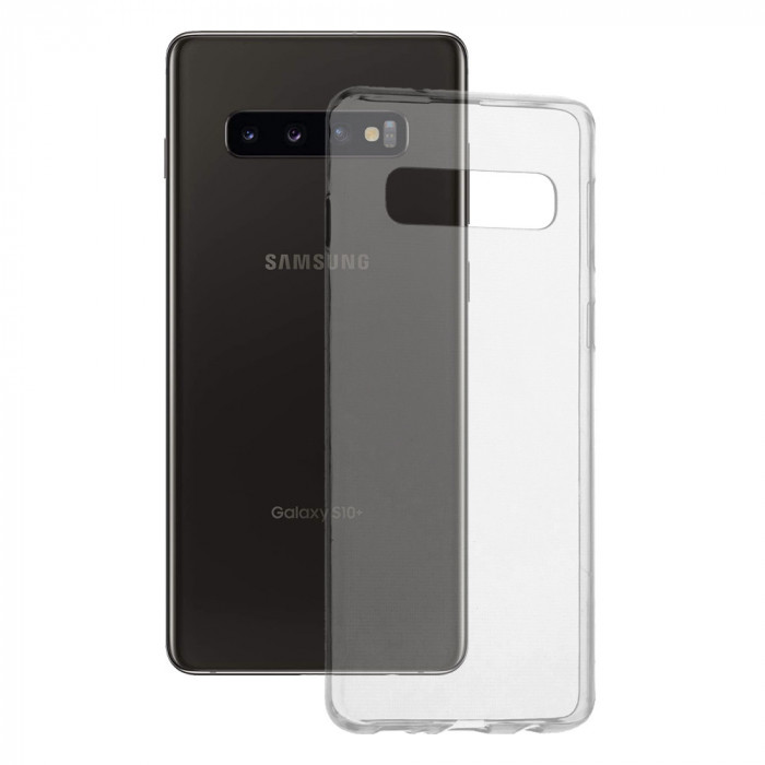 Husa pentru Samsung Galaxy S10 Plus, Techsuit Clear Silicone, Transparent