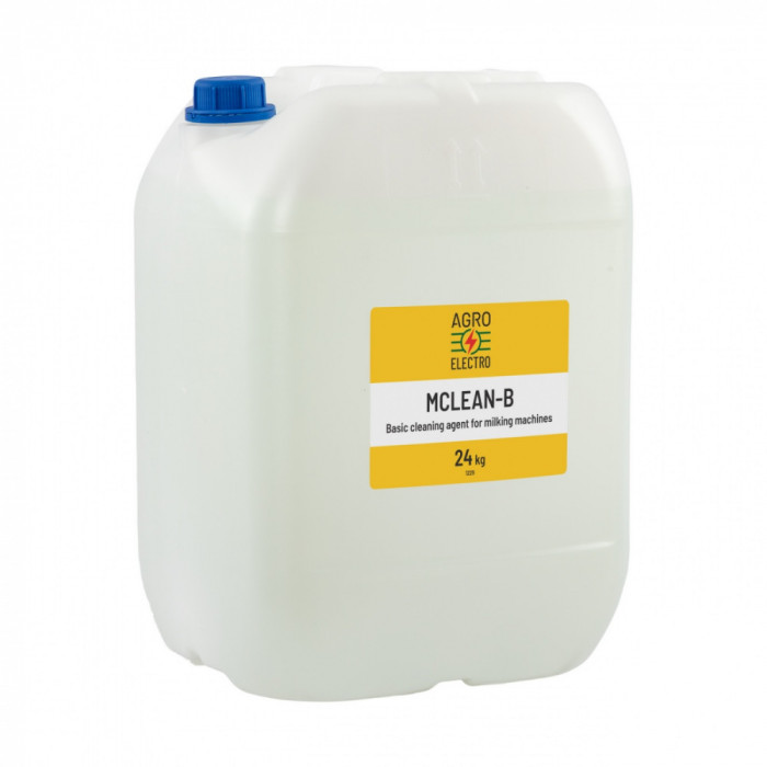 Detergent bazic pentru curățarea aparatelor de muls, MCLEAN-B, 24&nbsp;kg
