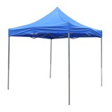 Cort pavilion pliabil 2.5x2.5m albastru impermeabil, inaltime reglabila, cadru metalic Breckner Germany