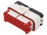 Conector automotive AMPSEAL 35 pini mamă albă pe cablu, TE Connectivity