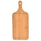 Platou Pufo din lemn de bambus cu maner pentru servire alimente, aperitive, pizza, 40 x 16 cm, maro