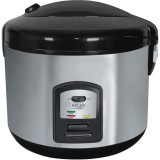 Aparat de gatit orez Adler AD6406, capacitate 1.5l, 2 functii, Negru/Argintiu