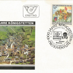 Austria, 1000 de ani Konigstetten, FDC, 1985