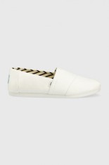 Toms espadrile Alpargata culoarea alb