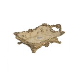 Tava din rasina Beige Golden 41 cm x 25 cm x 12 cm, Inart