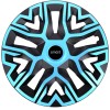 Set 4 Capace Roti 16 inchi, Best Azur-Negru, Compatibile Cu Smart