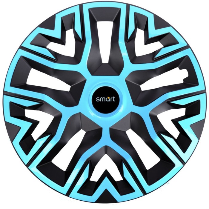 Set 4 Capace Roti 16 inchi, Best Azur-Negru, Compatibile Cu Smart
