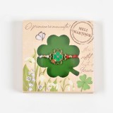 Bratara martisor trifoi cu buburuza