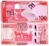 Namibia 100 Dolari 2025 P-23 Hibrid UNC