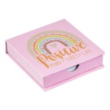 Notițe Adezive, Model Positiv, 150 File, Capac Multicolor, 9.5x9.5x2.5cm, Oem