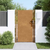 vidaXL Poartă pentru grădină, 105x180 cm, oțel corten, model copac