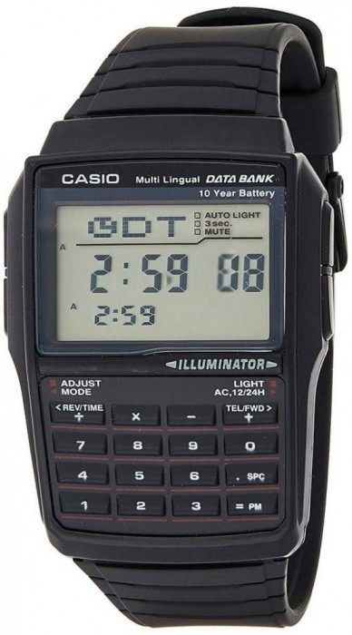 Ceas Barbati, Casio, Vintage Edgy Calculator DBC-32-1A - Marime universala