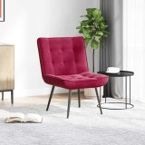 vidaXL Scaun de relaxare Vin Roșu 64x74x84 cm catifea 4012321