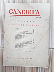 Revista Gandirea, anul XIX, nr.6/1940 (Regele si cultura. V.Voiculescu, Radu Gyr) foto