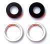 Geam Camera Spate cu Rama Apple iPhone 13 Mini Silver, Alb Bulk