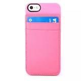 Cumpara ieftin Husa Apple iPhone 5 iPhone 5s iPhone SE Plastic Pink Card Holder