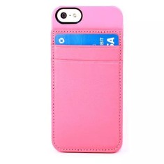 Husa iPhone 5 iPhone 5s iPhone SE Plastic Pink Card Holder