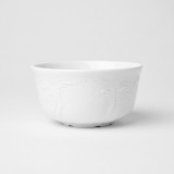Bol Orez Portelan Bernadotte Thun 11 cm &ndash; Alb Reliefat