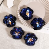 Jucarie Antistres Squishy, Cyrax, cu Revenire Lenta, Squeeze Pinch Family, Model Cat Paw, 6.5 x 6 cm, din Tpr, 4-6 Ani, Model 3 Vietati Marine, Negru