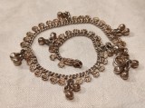 Bratara Veche India Madras,Tribala cu Clopotei, Argint,Vintage,Etnica,1900-1950, Manuala, Colectie