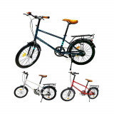 Bicicleta pentru copii, cu portbagaj, cadru metalic, 20&quot;, Roben Toys