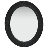Cumpara ieftin Oglinda de perete in stil baroc, negru, 50 x 60 cm