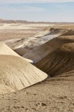 Tablou Canvas, "Peisaj arid cu dealuri albicioase", Vastă, Deșertică, Aridă, Ondulată, Izolată, Selenară, Strălucitoare, Calmă, Eternă, Tăcută, 26 x 3