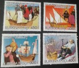 Set de timbre poștale &bdquo;Cristofor Columb&rdquo; (Burkina Faso, 1985)