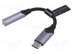 Cablu Jack 3,5mm USB C VENTION 0,1m negru