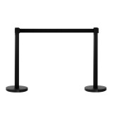 Coloane separeu HOMCOM, otel inox, Ф32x90cm, negru | Aosom Romania