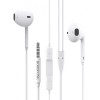 Casti Handsfree Borofone BM30, Microfon, Jack 3.5mm, Alb