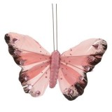 Fluture Decorativ cu Strasuri pentru Perdele, 10 cm, Roz și Negru, CMCLASS