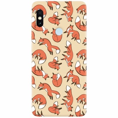 Husa silicon pentru Xiaomi Redmi S2, Red Foxes foto
