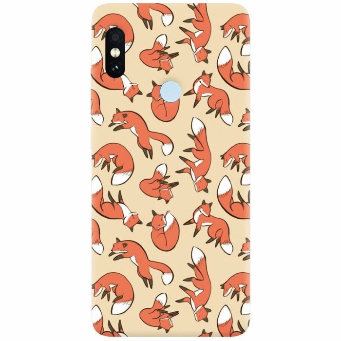Husa silicon pentru Xiaomi Redmi S2, Red Foxes