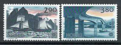 Norvegia 1988 MNH - Europa: Transporturi si comunicatii, nestampilat foto