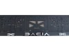 Set suport placute numar inmatriculare auto 3D (fata + spate) Dacia NOU