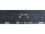 Set suport placute numar inmatriculare auto 3D (fata + spate) Dacia NOU