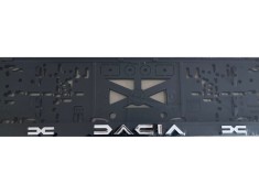 Set suport placute numar inmatriculare auto 3D (fata + spate) Dacia NOU