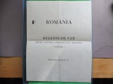 Buletin de vot pentru alegerea presedintelui Romaniei din 20 mai 1990